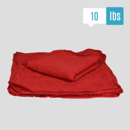 Recycled Red Shop Towel 10Lbs