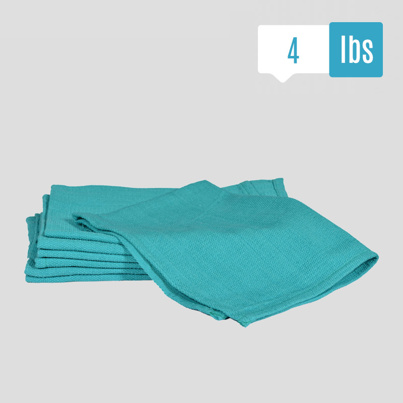 Reclaimed Teal Huck Towels